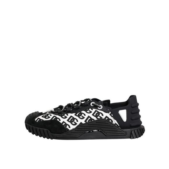 Dolce & Gabbana Black Logo Nylon Low Top NS1 Sneakers Men's Shoes (Pre-Owned)
